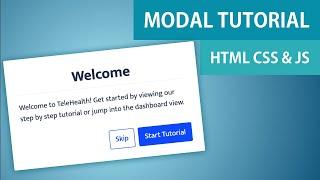 Create a modal from scratch | HTML CSS & JavaScript