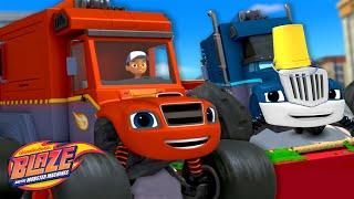 Garbage Truck Blaze and Crusher Race to the Finish Line!  | Blaze and the Monster Machines