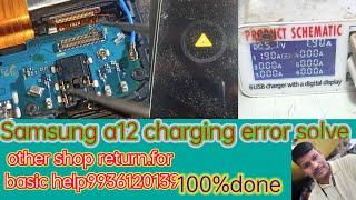 Samsung a12 charging error problem solution