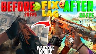HOW TO GET 60 FPS AND NO LAG ON ANDROID PHONES ! WARZONE MOBILE (LOW AND MID RANGE DEVICES)