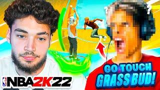 Adin Ross FIRST Park Game of NBA 2K22 AGAINST A HATER 