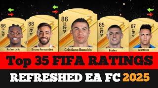 FIFA 25: TOP 35 FIFA RATINGS REFRESHED EA FC 2025!. ft Ronald, Mbappé, #neymar #ronaldo #messi