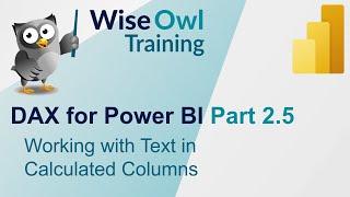 DAX for Power BI Part 2.5 - Text in Calculated Columns