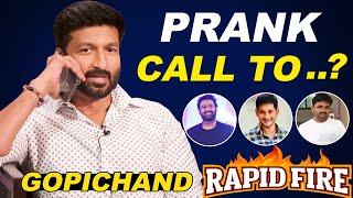 Hero Gopichand Prank Call to Mahesh Babu, Prabhas, Maruthi at Pakka Comericial Movie Interview | AC