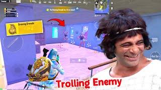 IRRITATING & TROLLING ENEMY UNTIL HE EXIT THE GAME | BGMI FUNNY MOMENTS