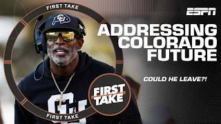 Deion Sanders addresses future at Colorado  + First Take’s National Championship picks 