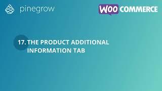 17. The product additional info tab