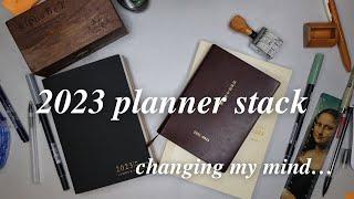 2023 planner stack | sterling ink common planner, hobonichi books