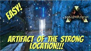 ARK RAGNAROK ARTIFACT OF THE STRONG LOCATION!!!  EASY TUTORIAL!!!!!