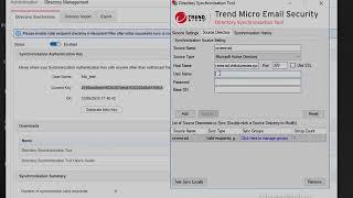 Trend Micro Email Security - Directory Synchronization Tool Setup