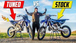 How Much Power Can We Get From a 2023 YZ125? | Stock vs Tuned Shootout!