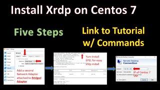 Install Xrdp Centos 7 Linux for Remote Desktop from Windows