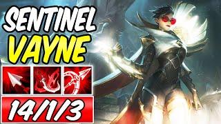 SENTINEL VAYNE LEGENDARY ADC S+ GAMEPLAY | Build & Runes | League of Legends