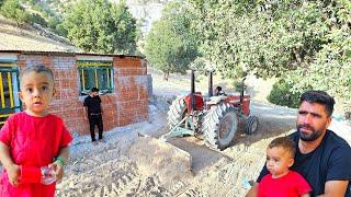 Nomadic Family Lifestyle: Building a House with Mirza's Help | Heartwarming Documentary