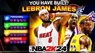 *NEW* LEBRON JAMES "SLASHING THREAT" BUILD is OVERPOWERED (NBA 2K24)