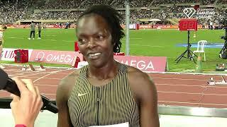 'After Paris, I've not done any training' - Mary Moraa (Kenya) wins 800m at Lausanne Diamond League