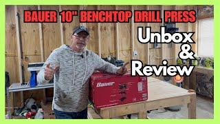 Harbor Freight Bauer 10 Inch 5 speed Benchtop Drill Press Unbox and Test: Is it a Game Changer?