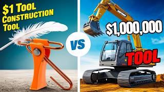 $1 Construction Tool vs $1,000,000 Construction Tool