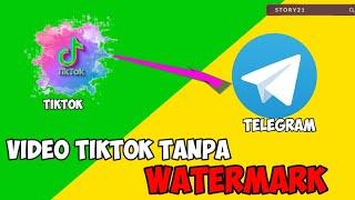 CARA DOWNLOAD VIDEO TIKTOK TANPA WATERMAR MENGGUNAKAN TELEGRAM.