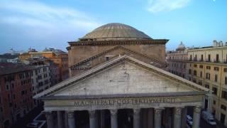 Rome, the Pantheon Aerial Tour (4k footage)