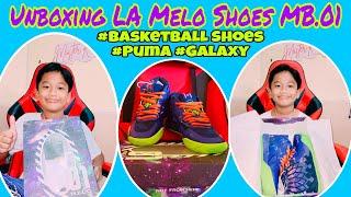 Unboxing La Melo MB.01 Shoes | Christmas Gift  | #puma #lamelo #galaxy #basketballshoes #shorts