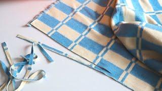 No more old blankets lying around. Cut them up and make a designer piece for your home