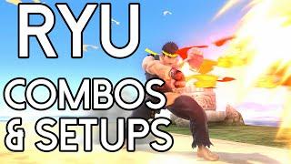 【SSB4】Ryu - Combos & Setups