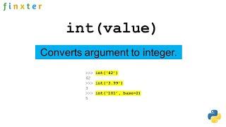 Python int() Function