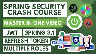 Spring Security Crash Course | JWT Authentication and Authorization in Spring Boot 3.1 [NEW] [2023]