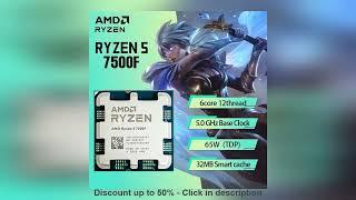 #New AMD RYZEN5 7500F Brand New CPU Gaming Processor AMD r5 7500f 5NM 38M Socket AM5 Without Fan G