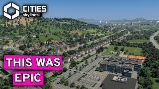 Organic transition between two towns in Cities Skylines 2!