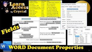 Word Document Properties and Fields