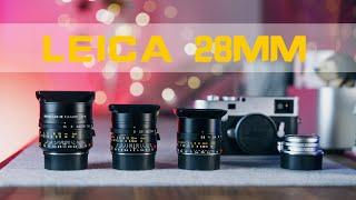 Leica 28mm Lenses Compared | A Detailed Review of Summilux, Summicron, Elmarit and Summaron