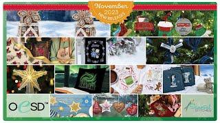 November 2023 NEW Machine Embroidery Releases from OESD