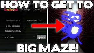 How To Get To NN_BIGMAZE In Nico's Nextbots | Roblox Nico's Nextbots