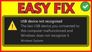 Fix USB Device Not Recognized in Windows 11/10: Easy Solutions