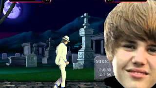 TheMattalocalypse Random Mugen Battle - 125 - Michael Jackson VS. The Justin Bieber Punching Bag