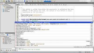 jSpinner en NetBeans