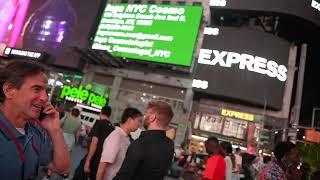 Filming Times Square Billboards