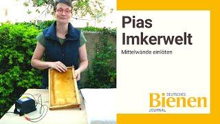 Pias Imkerwelt: Mittelwände einlöten