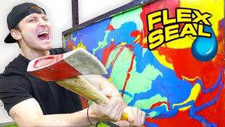 100 LAYERS OF FLEX SEAL (DANGER ALERT) UNBREAKABLE WALL