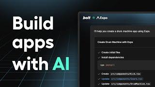 ️ Build an app and deploy it with Bolt.new and Expo | AI Coder