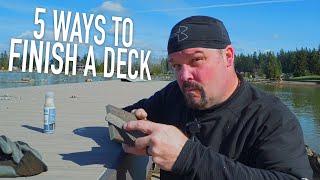 5 Ways To Finish A Deck || Dr Decks