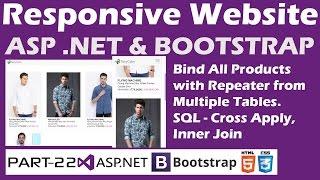 Responsive Website-ASP.NET&Bootstrap-Part 22-Bind All Products with Repeater from Multiple Tables