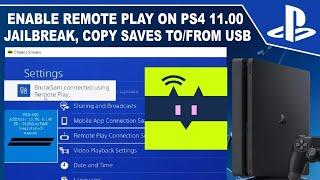Enable Remote Play on PS4 11.00 Jailbreak | Offline Account Activation