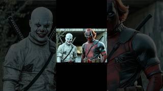 DEADPOOL CONSPLAYS PENNYWISE | AI #deadpool #marvel