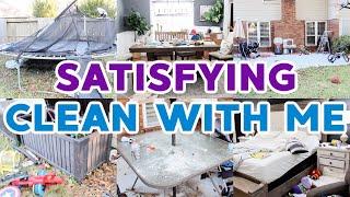 *SATISFYING* CLEAN WITH ME & DECLUTTER 2021! BACKYARD TRANSFORMATION! SPEED CLEANING MOTIVATION 2021