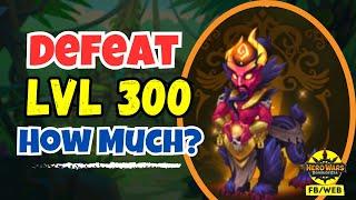 How Much $$$ To Beat Level 300 Temple Guardian? | Hero Wars Dominion Era