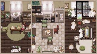 stardew valley farmhouse speedbuild  | cozy artist's home 