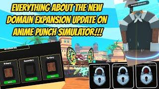 Everything about the new Domain Expasion Update on Anime Punch Simulator!!!